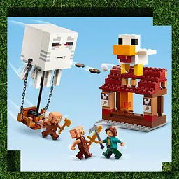 Конструктор LEGO Minecraft Напад на село з повітряною кулею Ґаст 555 деталей (21273) - мініатюра 8