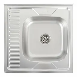 Кухонна мийка з нержавіючої сталі Platinum декор 6060 R (0,7/160 мм), Decor