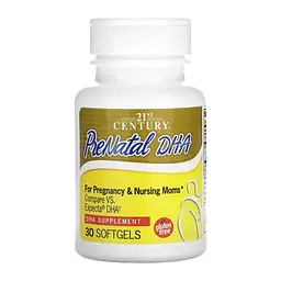 Мультивітаміни для вагітних 21st Century PreNatal DHA 30 softgels