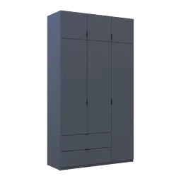 Розпашна Шафа для одягу Doros Лукас Графі 3ДСП 135х50х240 (80737801) - мініатюра 6