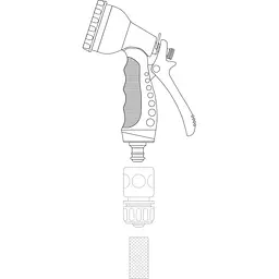 Зрошувач-пістолет Flo 7 режимів 1/2" (89191) - мініатюра 3