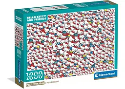 Пазл Clementoni Impossible: Хеллоу Кітті та друзі (Impossible Hello Kitty and Friends Puzzle - 1000 pcs.), 1000 ел. (37119)