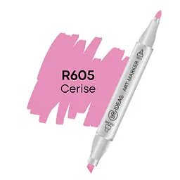 Маркер двосторонній Вишневий, R605, 99IDEAS