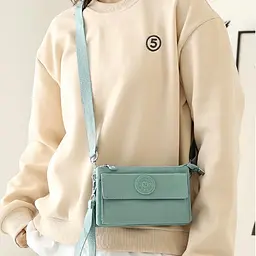 Кросбоді текстильне Confident WT1-0520GR м'ятне - мініатюра 4