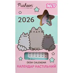 Календар Yes Pusheen настільний формовий на підставці на 2026 рік 10.6х23.5 см (270265) - мініатюра 3
