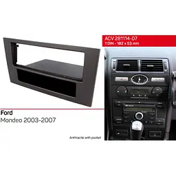 Перехідна рамка Ford Mondeo ACV 281114-07 - мініатюра 9