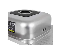 Мийка накладна Brinex 600х500х160мм 1 6050-R, Satin 0,6мм BRIN6050RSAT06 - мініатюра 6