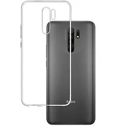Чохол Silicone Case WS Xiaomi Redmi 9/Poco M2 Прозорий