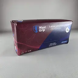 Рукавички нітрилові господарські "Амбулаторія" Maxi Grip міцні текстуровані, розмір XL, 50 шт. (1 пачка)
