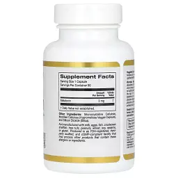 Мелатонін California Gold Nutrition Melatonin 90 вегетаріанських капсул - мініатюра 2