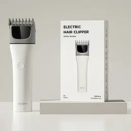 Машинка для стрижки Doco Electric Hair Clipper HC001 White - мініатюра 3