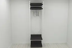 Шафа Гардероб Уні секція 2 серії Коннект Ferrum-decor 220x60x50см Білий метал ДСП Венге Магія 32 мм (FRD-104544) - мініатюра 8