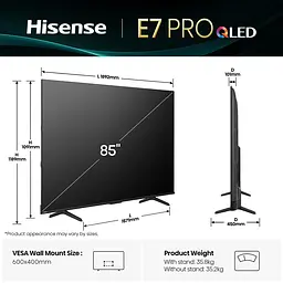 LED-телевізор Hisense 85E7Q PRO  (7134221) - мініатюра 2