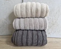 Набір турецьких махрових рушників Cestepe MicroCotton Premium 3 штуки 50x90 Ezgi 1 щільність 600 г/м2 - мініатюра 3