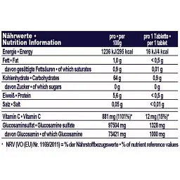 Глюкозамін IronMaxx Glucosamine + Vitamin C 90 таблеток - мініатюра 3