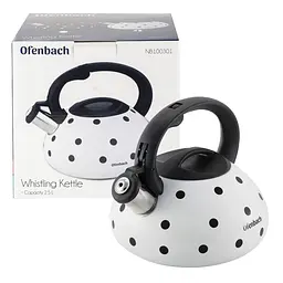 Чайник із свистком Ofenbach NB-100301WH 2.5 л білий - мініатюра 10