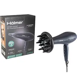 Фен для волосся Holmer HHD-260I PRO синій (HHD-260I PRO ionic AC motor) - мініатюра 8