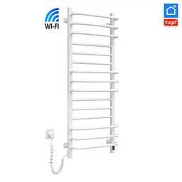 Електрична рушникосушка Navin Грандіс 480x1200 Sensor з Wi-Fi, ліва з таймером, біла 12-112033-4880, Білий, Ліве, Електронний - мініатюра 2