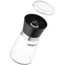 Млинок для солі та перцю Ardesto Gemini, чорний, скло, пластик (AR2101BL) - мініатюра 2