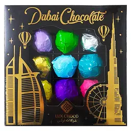Цукерки Дубайські Dubai Chocolate Assorted Box Lux Choco Black (9 смаків) 340 г