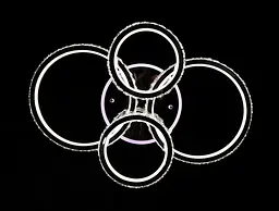 Стельова LED люстра з пультом і нічником Splendid-Ray 30-4022-21 - мініатюра 9