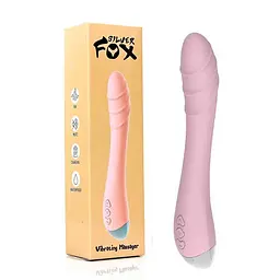 Вібратор Silver Fox для стимуляції точки G рожевий 20х3 см