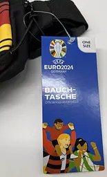 Дитяча сумка на пояс, бананка Euro2024 Germany Чорна - мініатюра 6