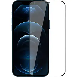 Захисне скло Tempered Glass Full Curved Apple iPhone 12 / 12 Pro black - мініатюра 1