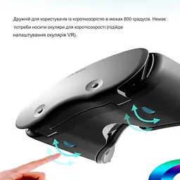 Окуляри шолом віртуальної реальності з аеромишкою VRG Pro X7 5-7" Black (451267028) - мініатюра 4