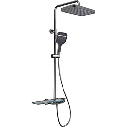 Душова система з термостатом Mixxus Premium Space-009-J 3 режими graphite MI6542, Графіт