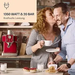 Кавоварка Klarstein Gusto Classico 20 бар 1,5 л 1350 Вт (10035565) - мініатюра 2