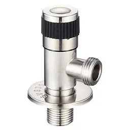 Кран для підключення сантехприладів Mixxus VAL-04-1/2x1/2 з нержавіючої сталі MI6026