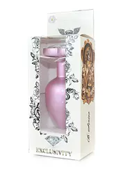 Анальна пробка - Jewellery Pearl Pink Heart Plug Clear L - мініатюра 6