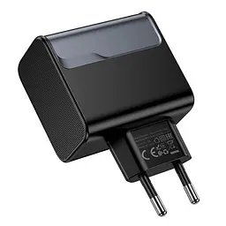 СЗУ 110-240V HOCO CS75A 2USB-C+1xUSB, PD70W+QC 3.0, White, Blister - мініатюра 4