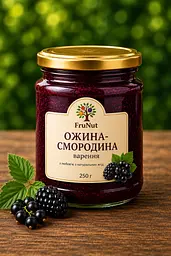 Варення ожина-смородина FruNut 250 г