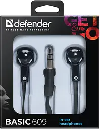 Навушники Defender Basic-609 чорний/білий (63609) (6232795) - мініатюра 3