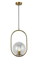 Світильник люстра підвісна в стилі лофт куля Levistella 91640-1 BRZ+CL