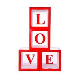 Декоративні світні кубики LOVE з літерами — LED-блоки для романтичного декору, фотозони та подарунка