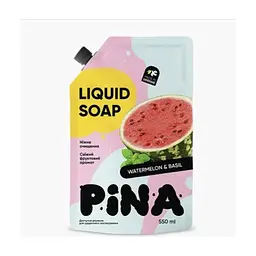 Жидкое мыло Pina Watermelon and basil Дой-пак 550 мл (4820287020494)