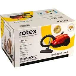 Пилосос Rotex RVB18-E Red Потужний для сухого чищення дому з мішком 1800 Вт Червоний - мініатюра 5
