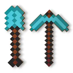 Набір іграшок Minecraft Діамантовий з фанери 2 шт. (кирка, лопата) (NF13)