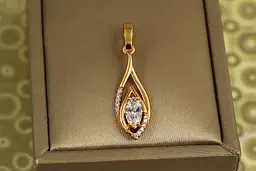 Кулон Xuping Jewelry Сльоза світла 2,5 см золотистий