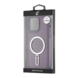 Чохол Jinduka Leather Ringo iPhone 15 Pro Max Purple - мініатюра 2