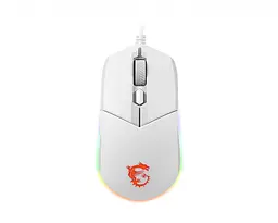 Mиша USB OPTICAL GAMING CLUTCH GM11 WHITE MSI