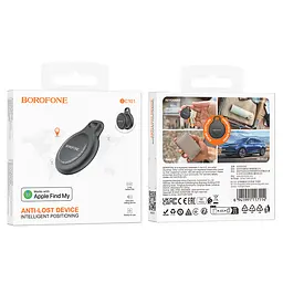 Трекер BOROFONE BC101 Exquisite smart positioning anti-lost device Midnight чорний - мініатюра 2