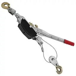 Лебідка важільна Intertool 4 т 2.5 м 2 гака GT1444