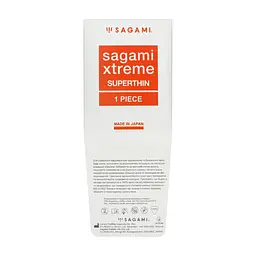 Презервативи Sagami Xtreme Superthin Ультратонкий 1 шт. (4974234811281) - мініатюра 3