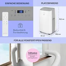 Кондиціонер мобільний Klarstein Grandbreeze Pro 4K 14 000 BTU/4,1 кВт (10035811) - мініатюра 6