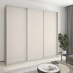 Шафа-купе тридверна MebelStar Уні AL 3ДСП 260x60x240 см Кашемір (MBS-1912)