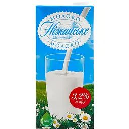 Молоко Нiжинське ультрапастеризоване з кришкою 3.2% 1 л - мініатюра 2